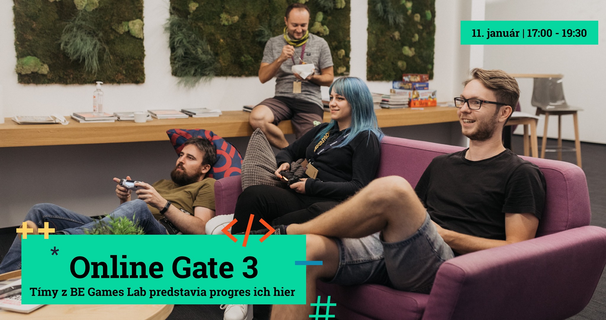 Gate 3: Prezentácie progresu hier účastníkov Games Labu